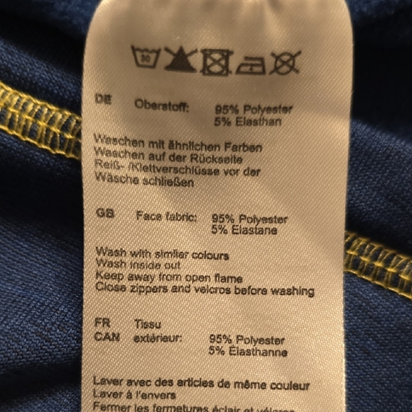 Mammut Blue Pullover with Yellow Accents - Picture 12 of 14